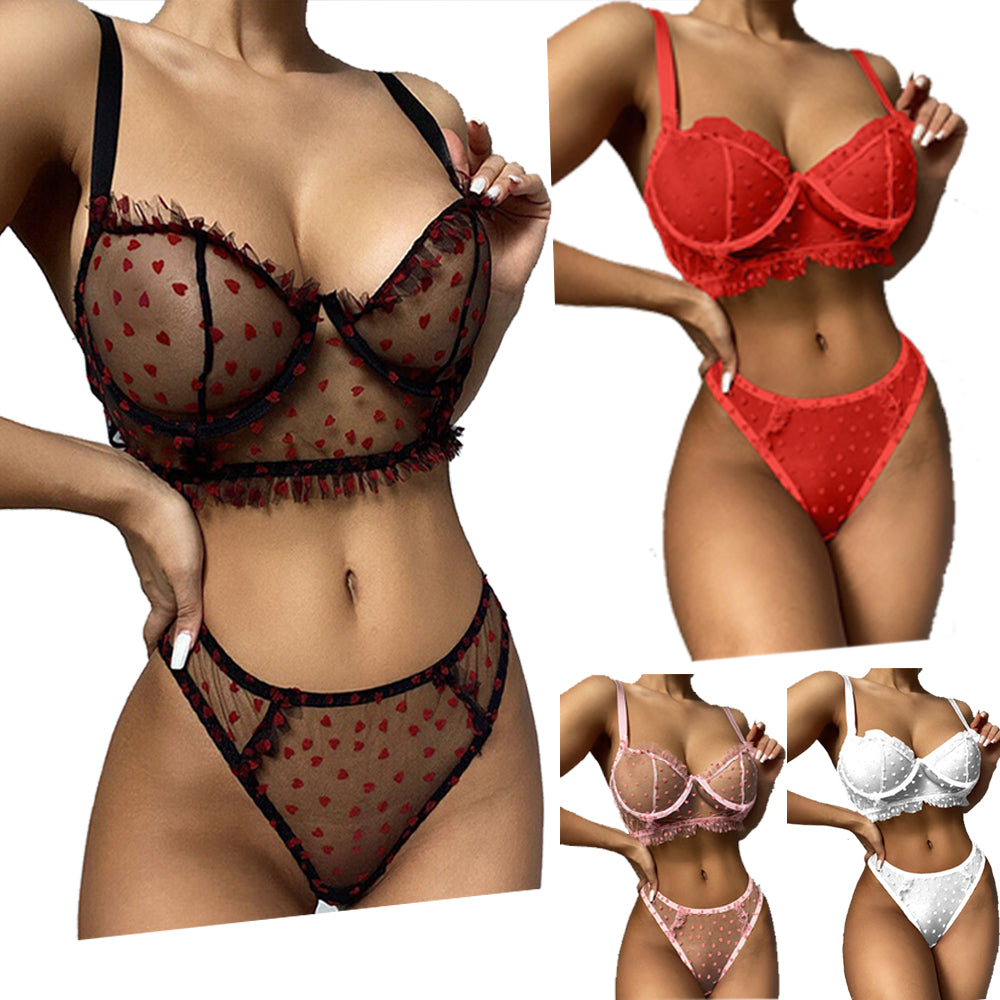 Women Sexy Lingerie Sleepwear Babydoll Underwear Lace Dress G-String Nightwear