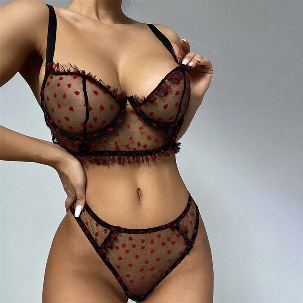 Women Sexy Lingerie Sleepwear Babydoll Underwear Lace Dress G-String Nightwear