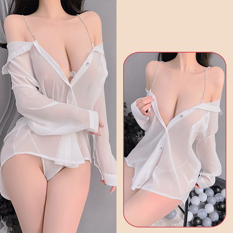 Sexy Lingerie Women Dress Secretary Uniform Cosplay Office Lady Skirt