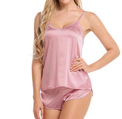 Sexy Lingerie Underwear Sleepwear Satin Silk Babydoll Lace Nightwear Pajamas Set