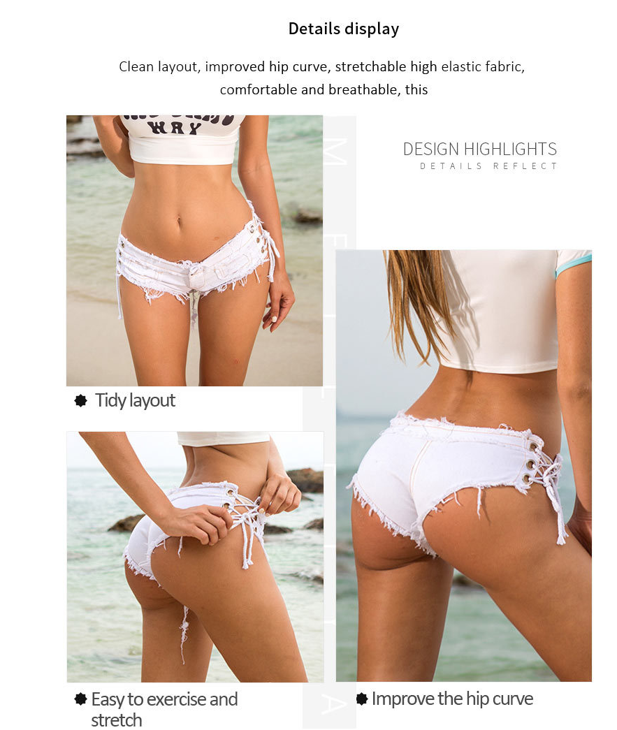 Hot Pants Sexy Women Mini Jeans Denim Daisy Dukes Low Waist Shorts Micro Shorts