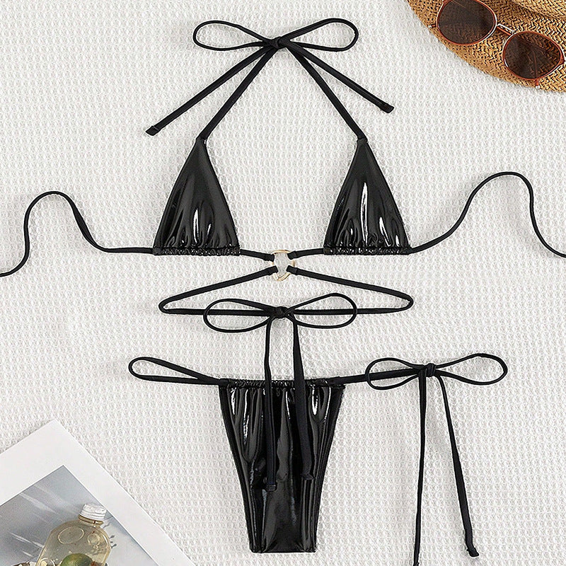 Women's Sexy Nightwear Lingerie Lace Babydoll Bra Thong Set Sleepwear Underwear