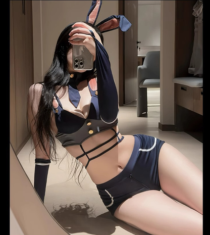 Women Sexy Cosplay Lingerie Student Uniform School Girl Costumes Babydoll Dress