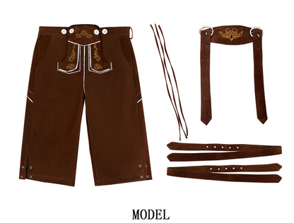 Oktoberfest Bavarian Shirts German Lederhosen Adult Costume for Men