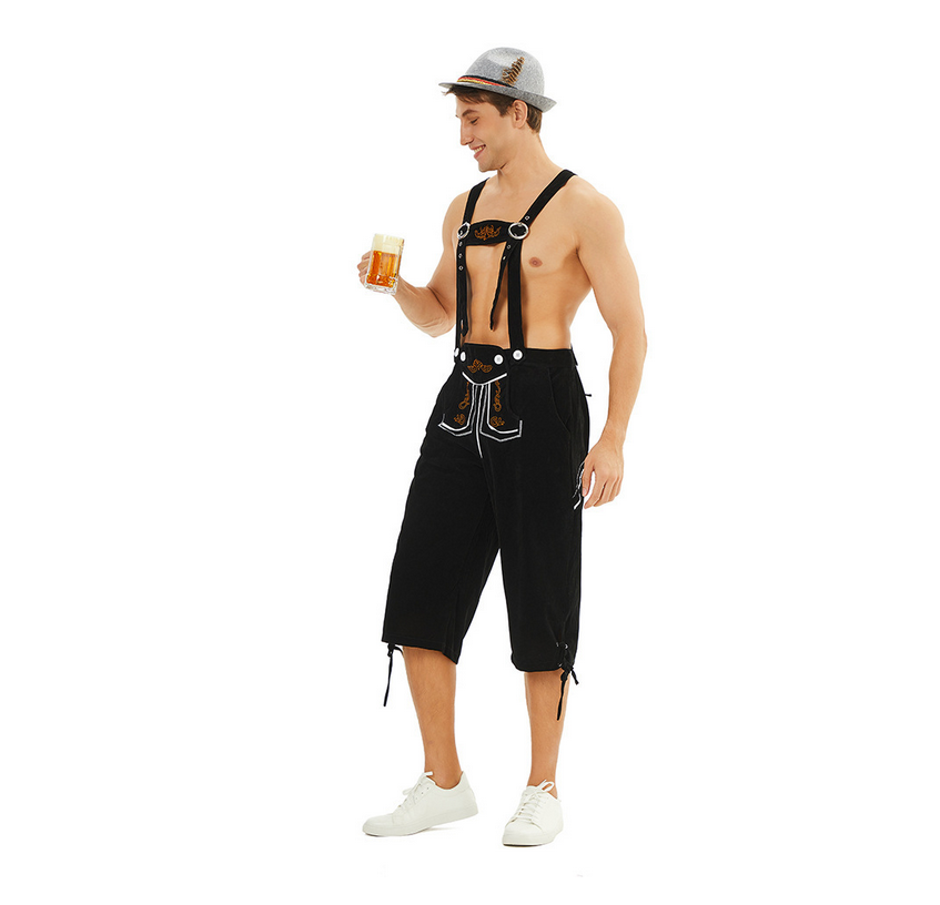 Oktoberfest Bavarian Shirts German Lederhosen Adult Costume for Men