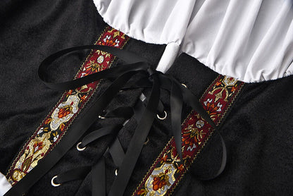 Womens German Bavarian Dirndl Dress Apron Oktoberfest Fancy Beer Maid Costume