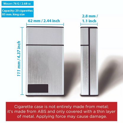 Timed Cigarettes Dispenser/Full 20-pack Cigarette Case with Timer | Lock Box