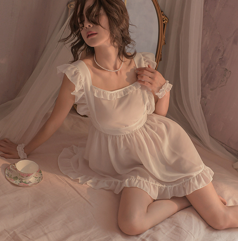 Sexy Lingerie Maid Dress Underwear Cosplay Costume Porno Servant Babydoll Outfit