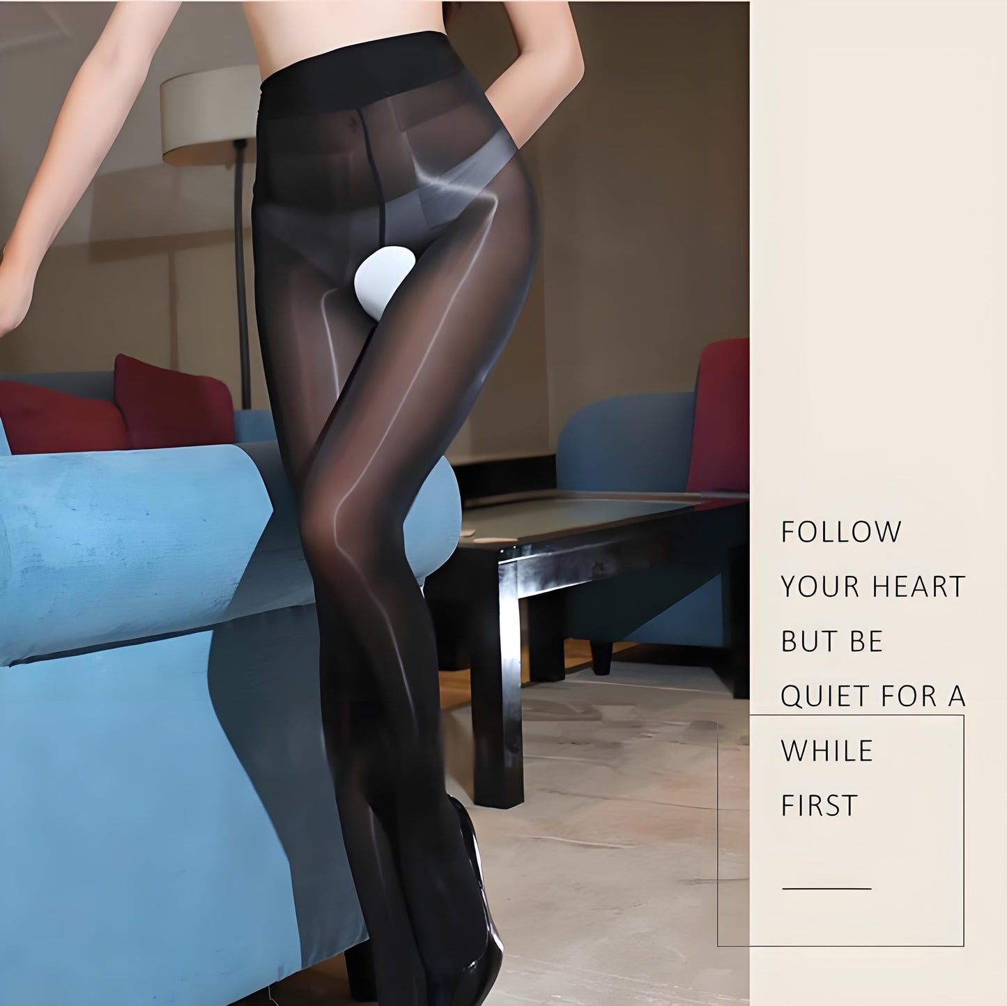 Womans Sexy Sheer Mesh Pantyhose Stretchy See-through Tights High Rise Stockings