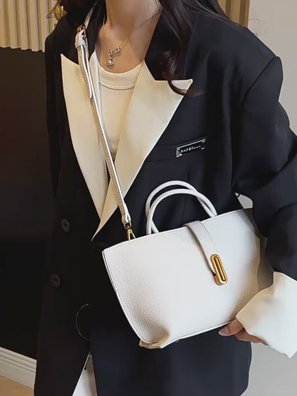 Large Capacity Leather Bag, Handbag, Shoulder Bag, Messenger Bag, Tote Bag