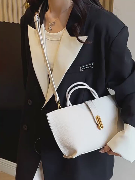 Large Capacity Leather Bag, Handbag, Shoulder Bag, Messenger Bag, Tote Bag