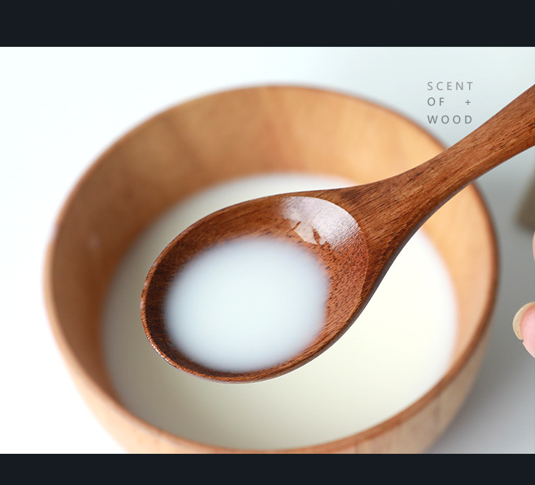 Small natural wooden bowl Hearth & Hand Magnolia Wooden Serving Bowl